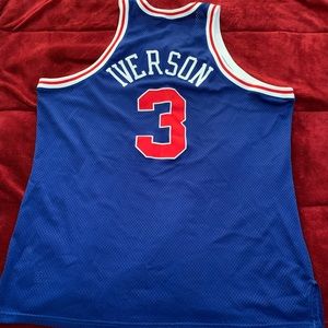 Iverson Sixers Jersey. Authentic Mitchell & Ness